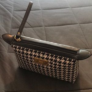 Ralph Lauren Houndstooth Swanfield Cosmetic Pouch